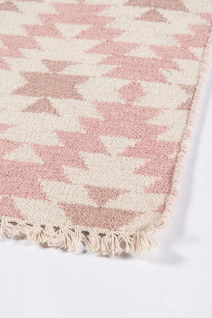 Erin Gates Thompson THO10 Pink Contemporary Hand Woven Rug