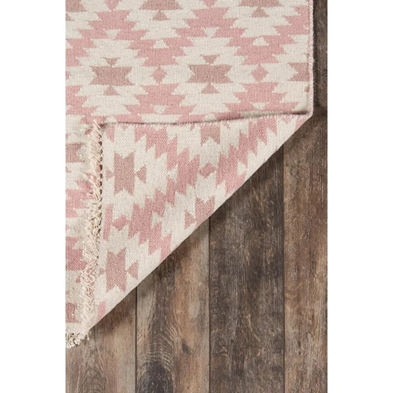 Erin Gates Thompson THO10 Pink Contemporary Hand Woven Rug
