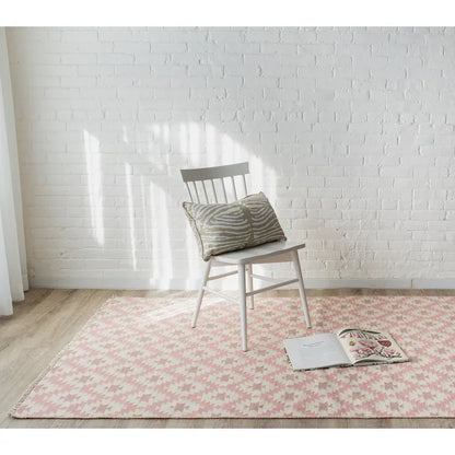 Erin Gates Thompson THO10 Pink Contemporary Hand Woven Rug
