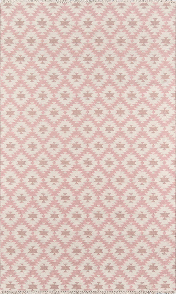 Erin Gates Thompson THO10 Pink Contemporary Hand Woven Rug