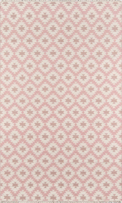 Erin Gates Thompson THO10 Pink Contemporary Hand Woven Rug