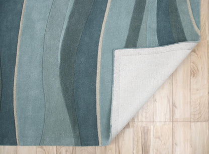 Kas Eternity 1053 Ocean Contemporary Hand Tufted Rug