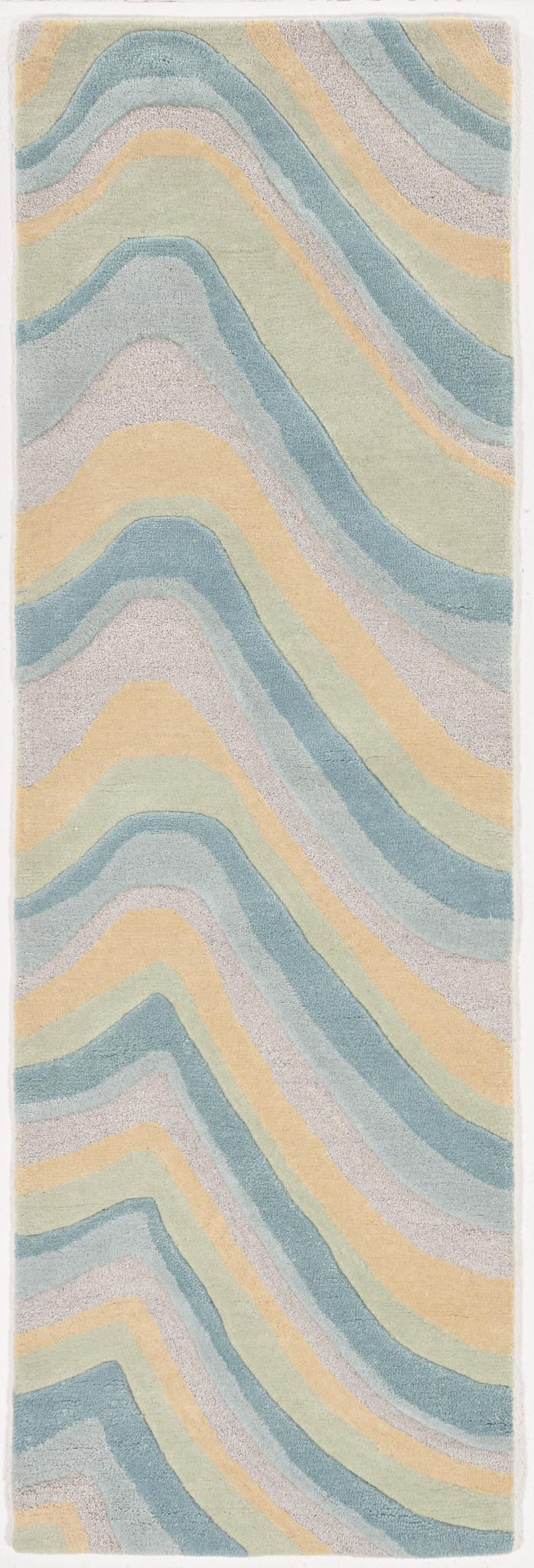 Kas Eternity 1059 Ocean Contemporary Hand Tufted Rug
