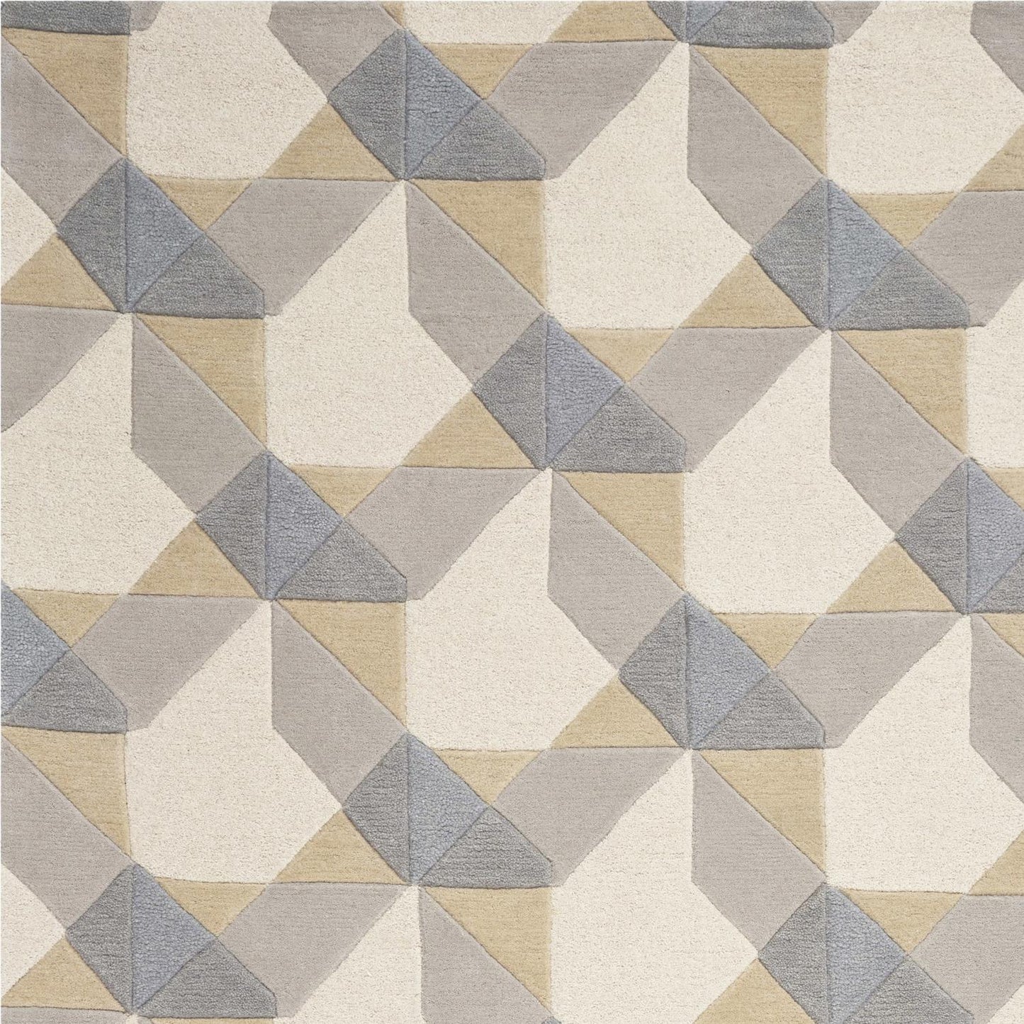 Kas Eternity 1060 Ivory Grey Contemporary Hand Tufted Rug
