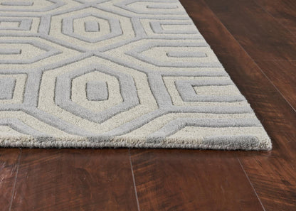 Kas Eternity 1062 Grey Contemporary Hand Tufted Rug