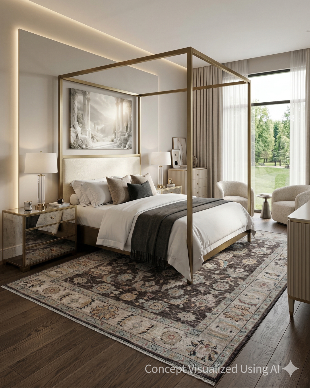 Artisan Felicity Grey Grey Traditional Knotted Rugs for Bedroom