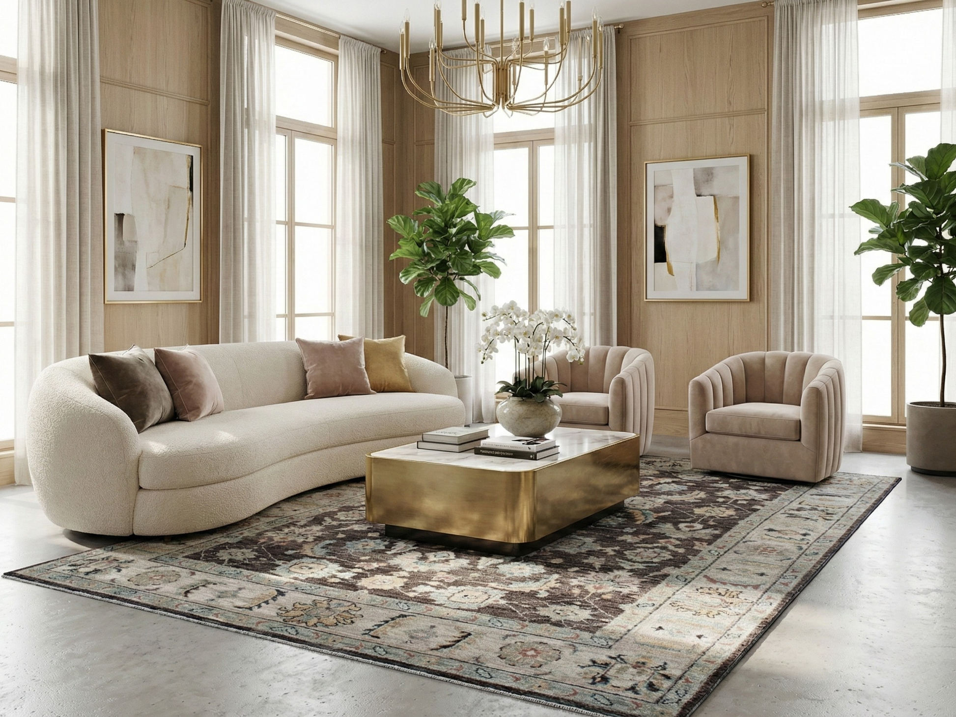 Artisan Felicity Grey Grey Traditional Knotted Rugs for Livingroom