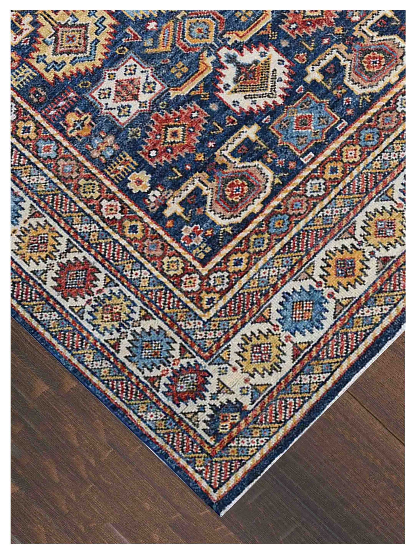 Artisan Felicity  Blue Beige Traditional Knotted Rug