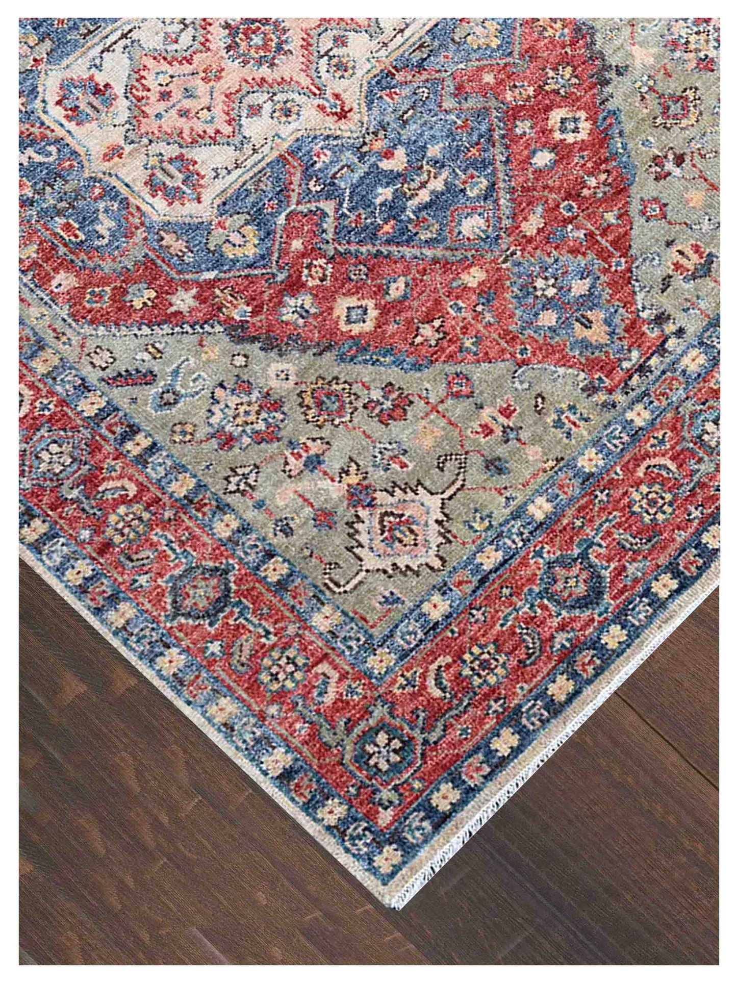Artisan Felicity  Red Red Traditional Knotted Rug