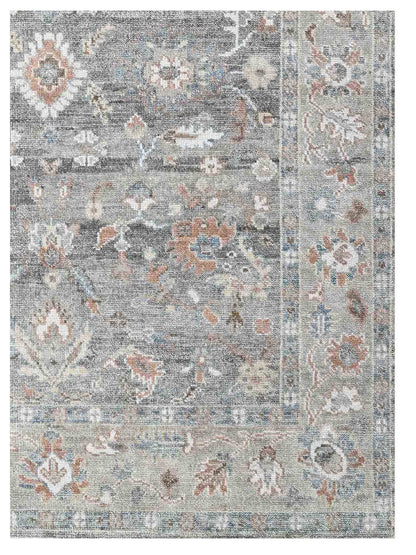 Artisan Felicity  Dk.Grey Lt.Grey Transitional Knotted Rug