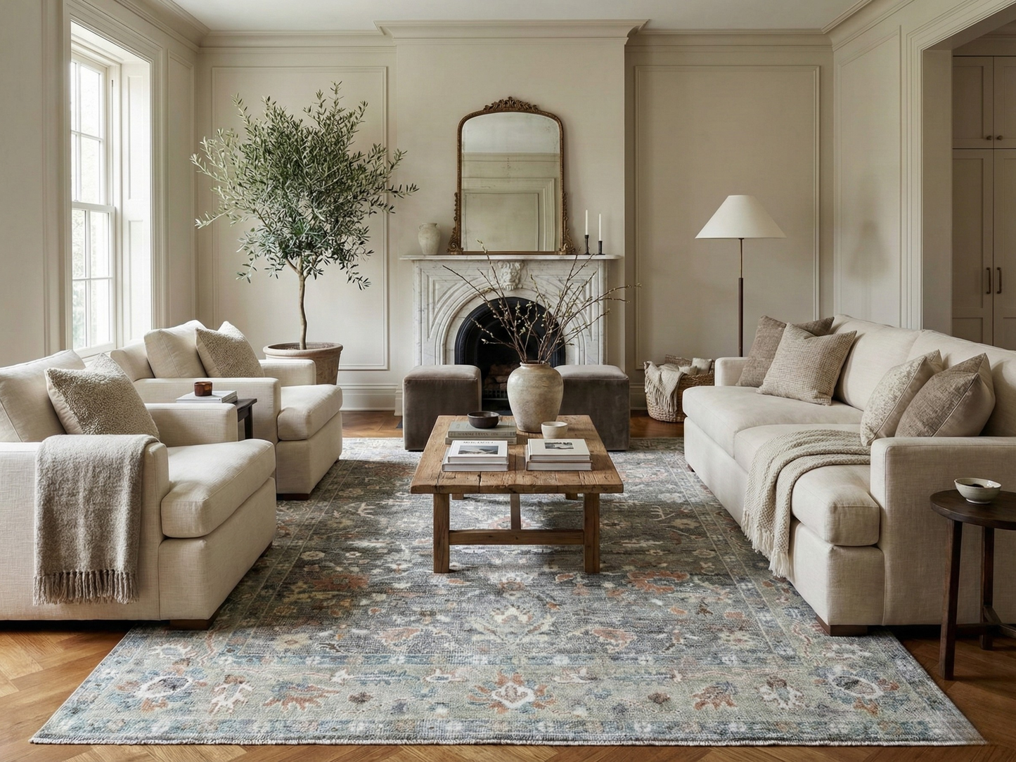Artisan Felicity FB-483 Dk.Grey Transitional Knotted Rug for Livingroom