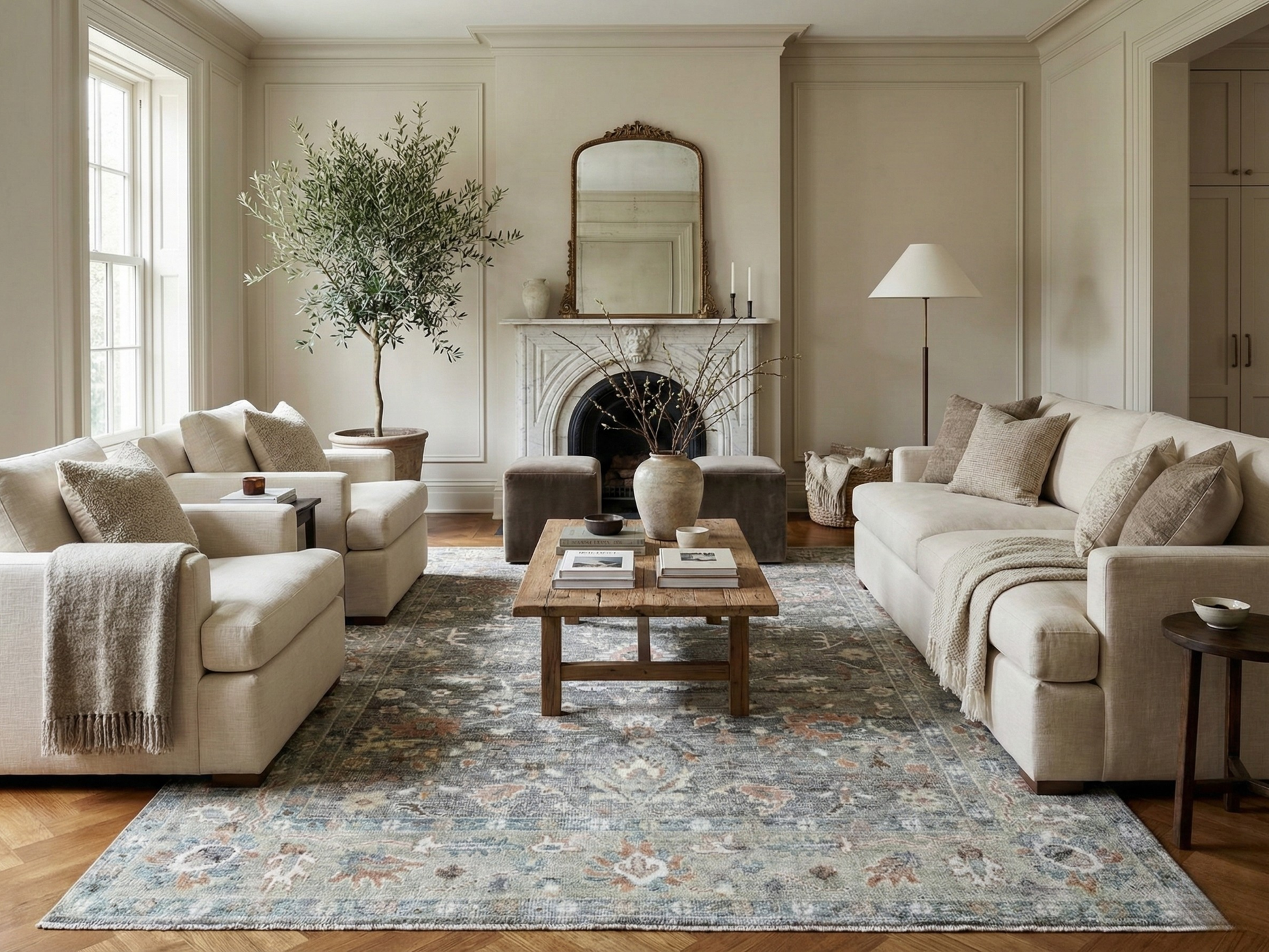 Artisan Felicity FB-483 Dk.Grey Transitional Knotted Rug for Livingroom