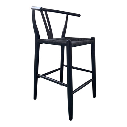 Moes Home Counter Stools Ventana Black Scandinavian Furniture