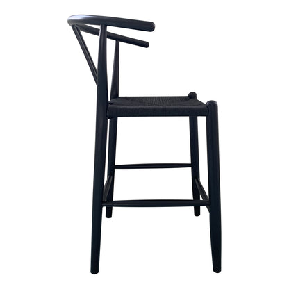 Moes Home Counter Stools Ventana Black Scandinavian Furniture