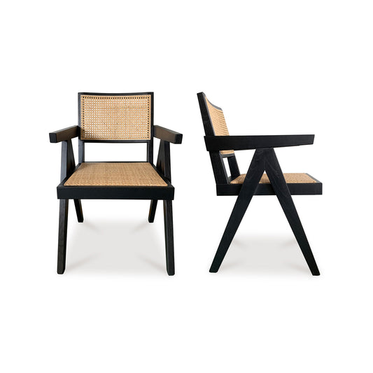 Moes Home Dining Chairs Takashi Black Mid-Century Modern Furniture