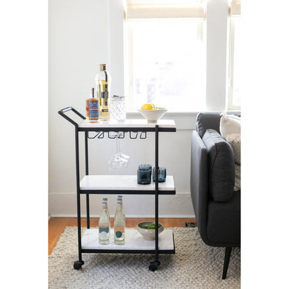 Moes Home Bar Carts and Cabinets After Hours White Contemporary Furniture