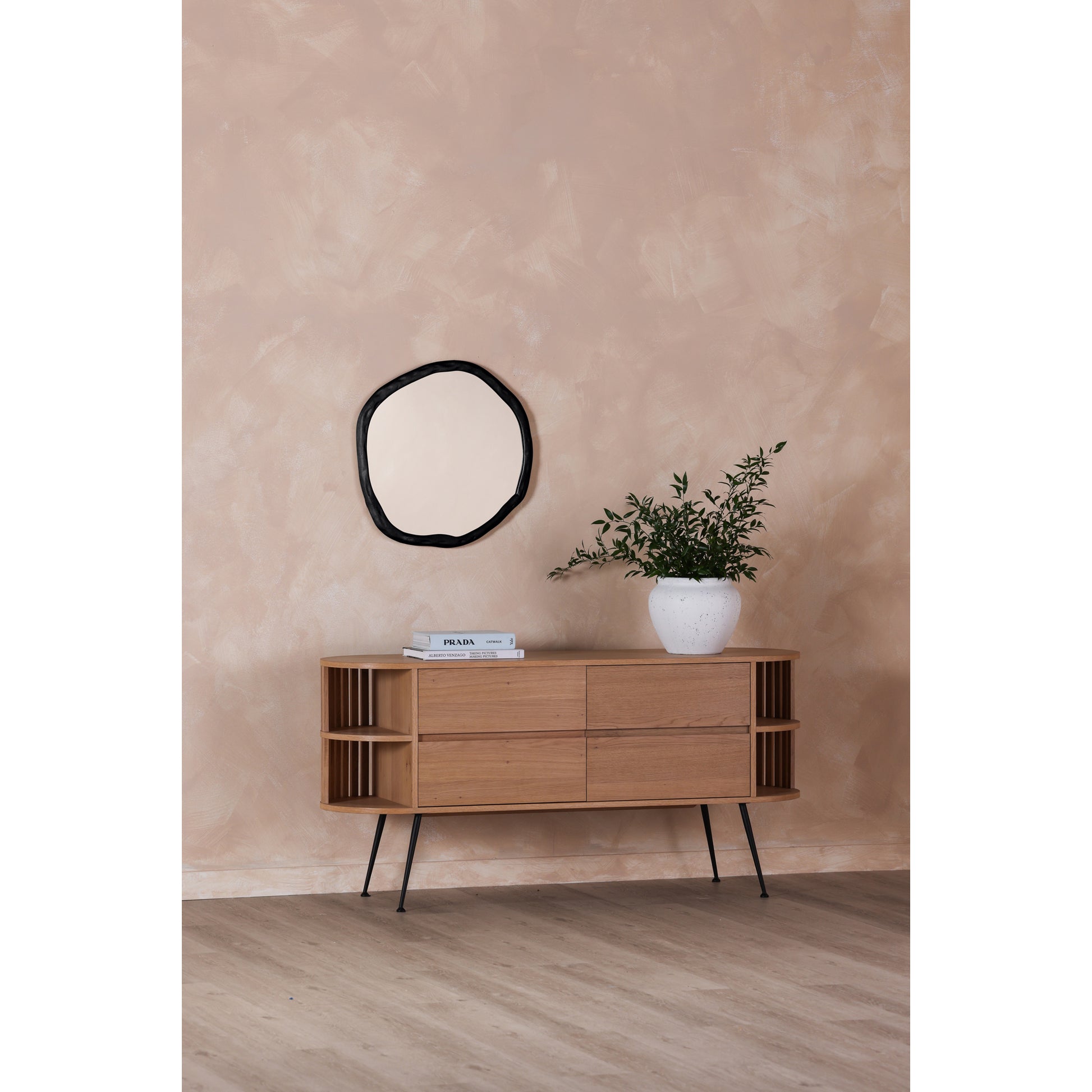 Moes Home Mirrors Foundry Black  Furniture