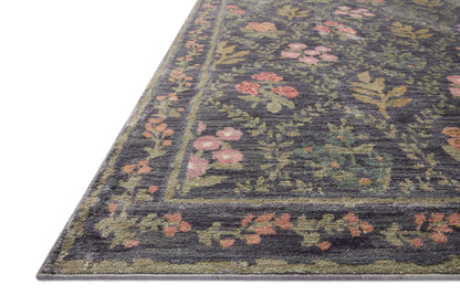 Rifle Paper Co. x Loloi Fiore  Charcoal  Contemporary