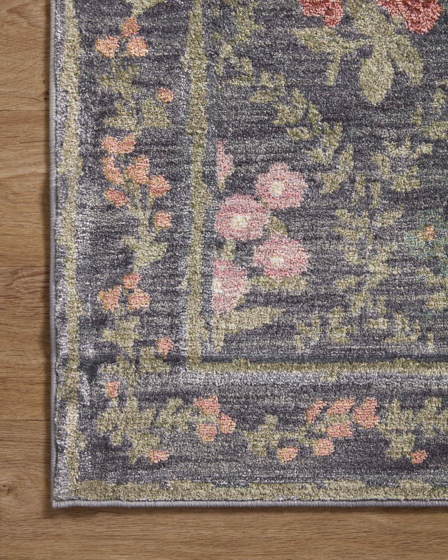 Rifle Paper Co. x Loloi Fiore  Charcoal  Contemporary