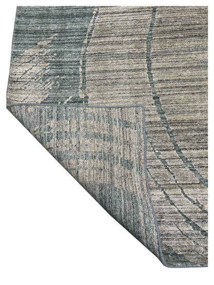 Artisan Luxus FL-1014 Blue Cream Modern Loom Rug