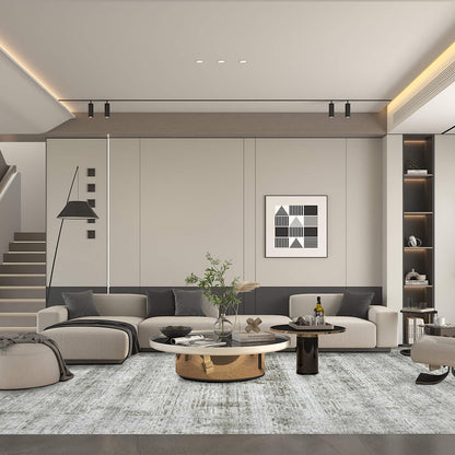 Artisan Luxus FL-1019 Silver Blue Modern Loom Rug