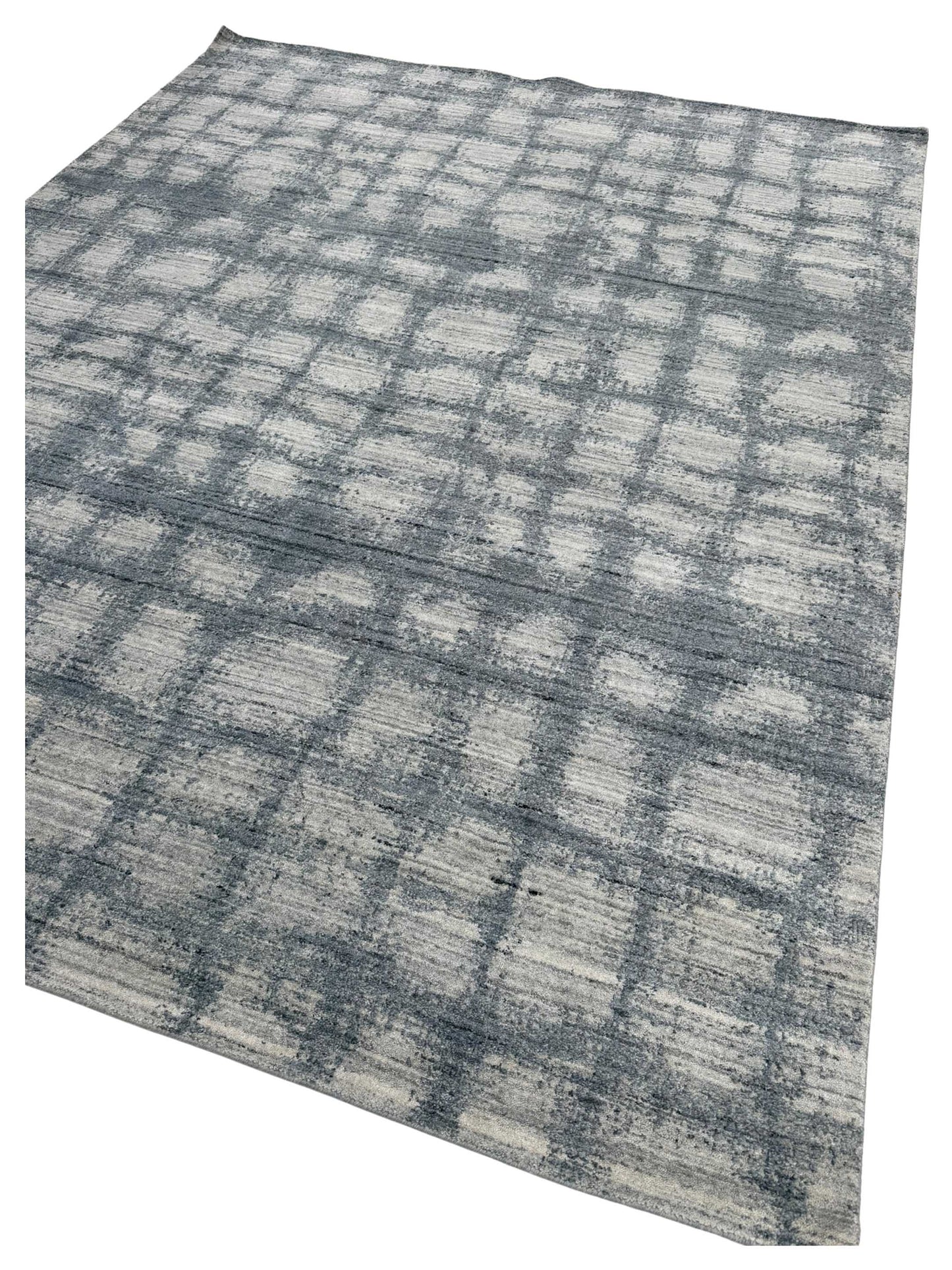 Artisan Frances Silver Blue Modern Loom Rugs