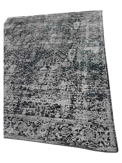 Artisan Luxus FL-1029 Black Silver Modern Loom Rug