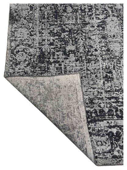 Artisan Luxus FL-1029 Black Silver Modern Loom Rug