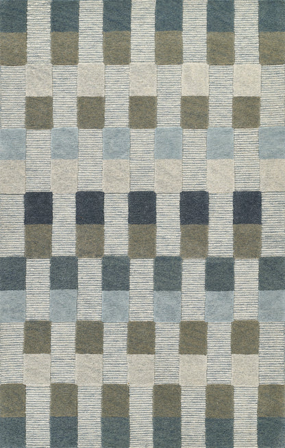 Momeni Fletcher  Blue  Contemporary