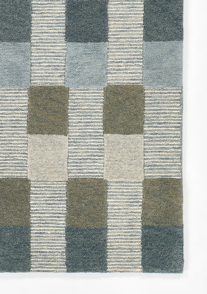 Momeni Fletcher  Blue  Contemporary
