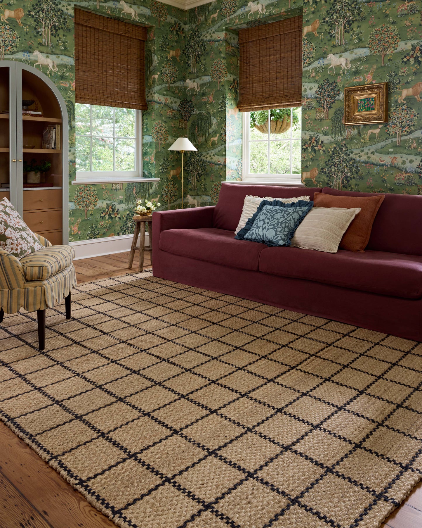 Chris Loves Julia x Loloi Fletcher  Natural Black Contemporary