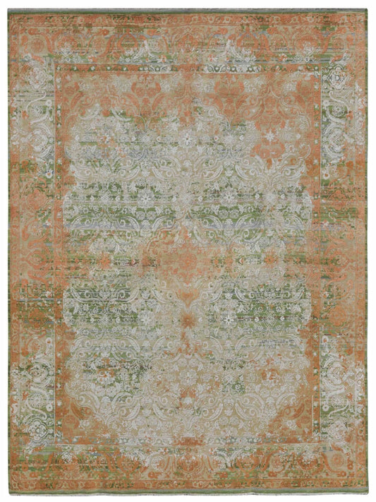 Limited Avoca AVC - 402 Fiery Orange Transitional Knotted Rug - Rugs - Limited - Atlanta Designer Rugs