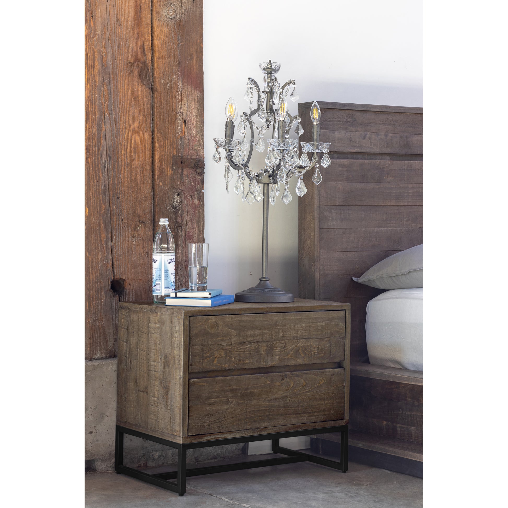 Moes Home Nightstands Elena Brown Rustic Furniture