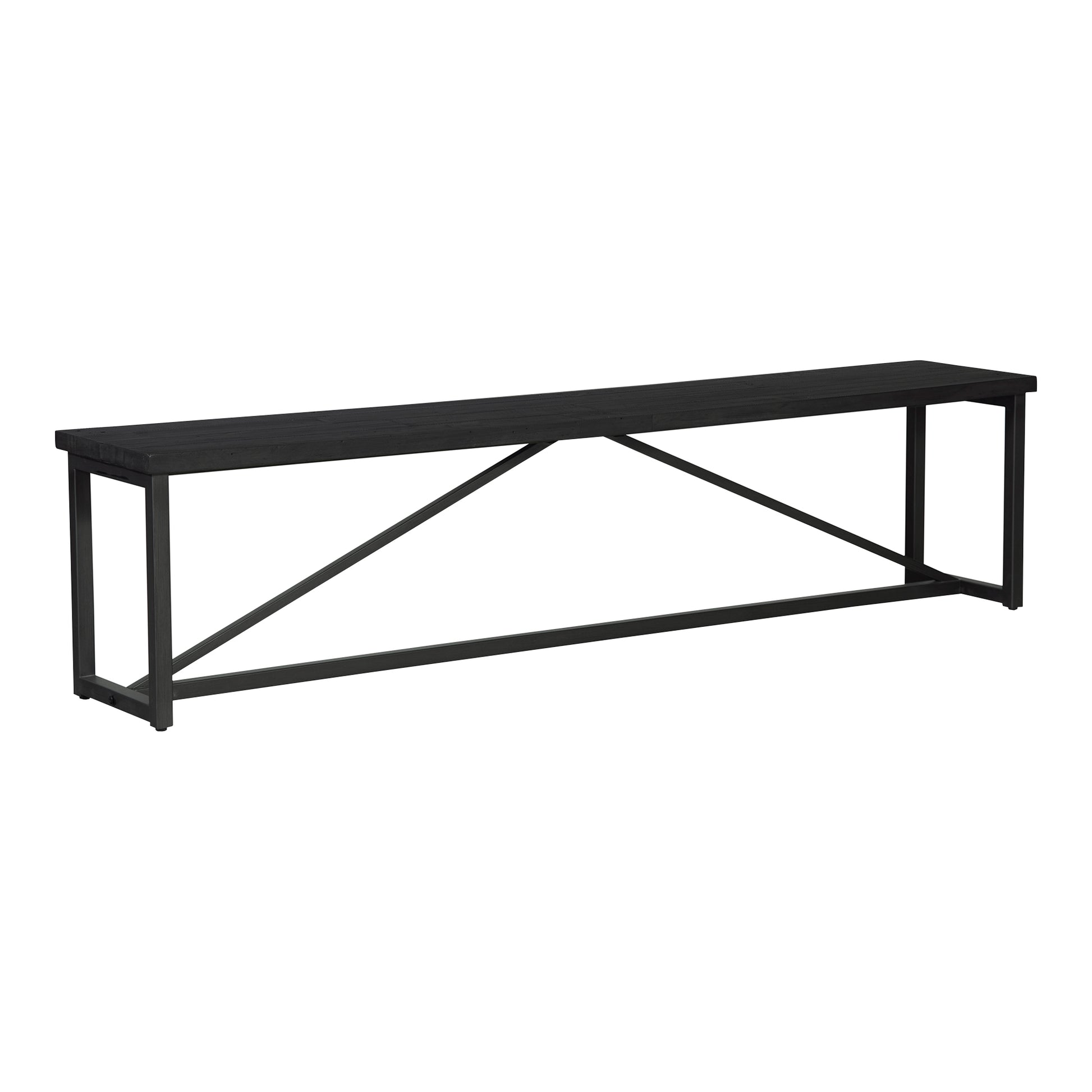Moes Home Benches Sierra Black Rustic Furniture
