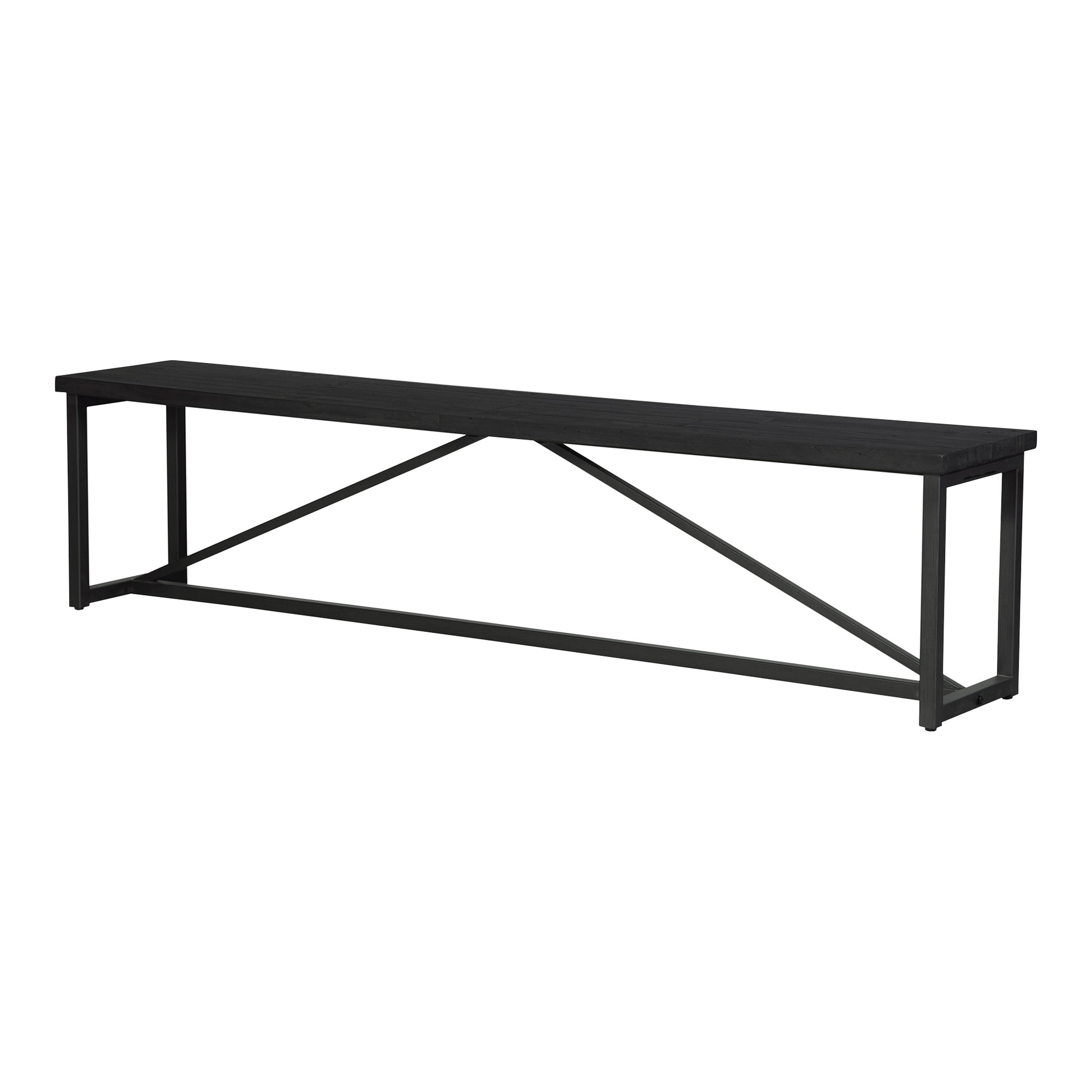 Moes Home Benches Sierra Black Rustic Furniture