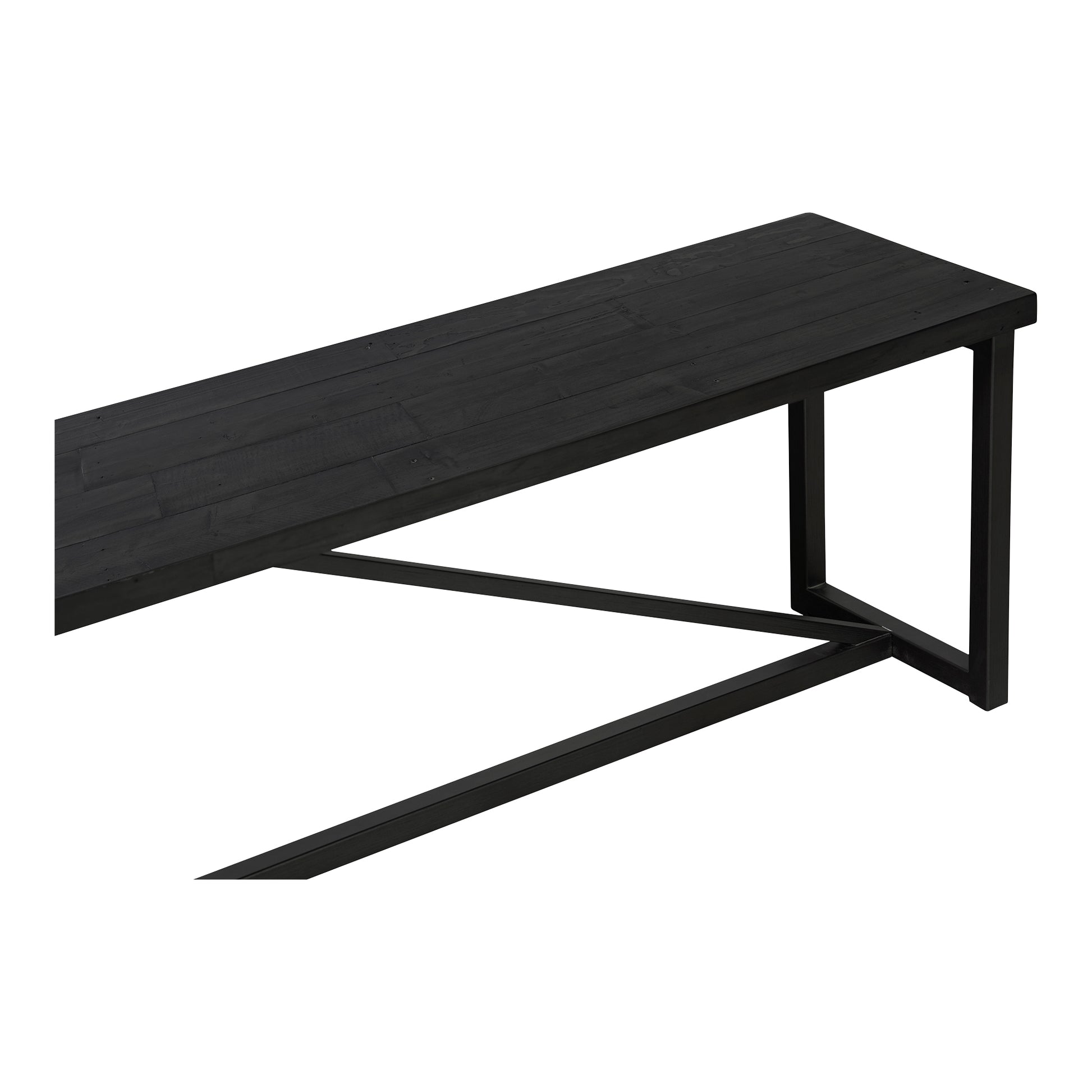 Moes Home Benches Sierra Black Rustic Furniture