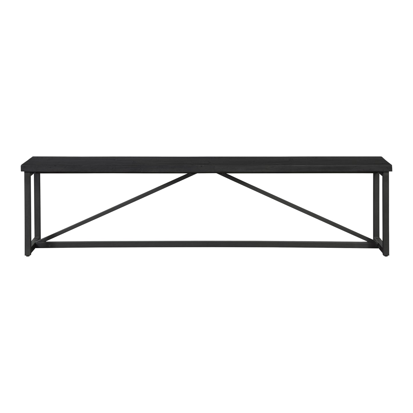 Moes Home Benches Sierra Black Rustic Furniture