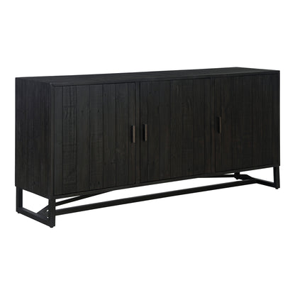 Moes Home Sideboards Sierra Black Rustic Furniture