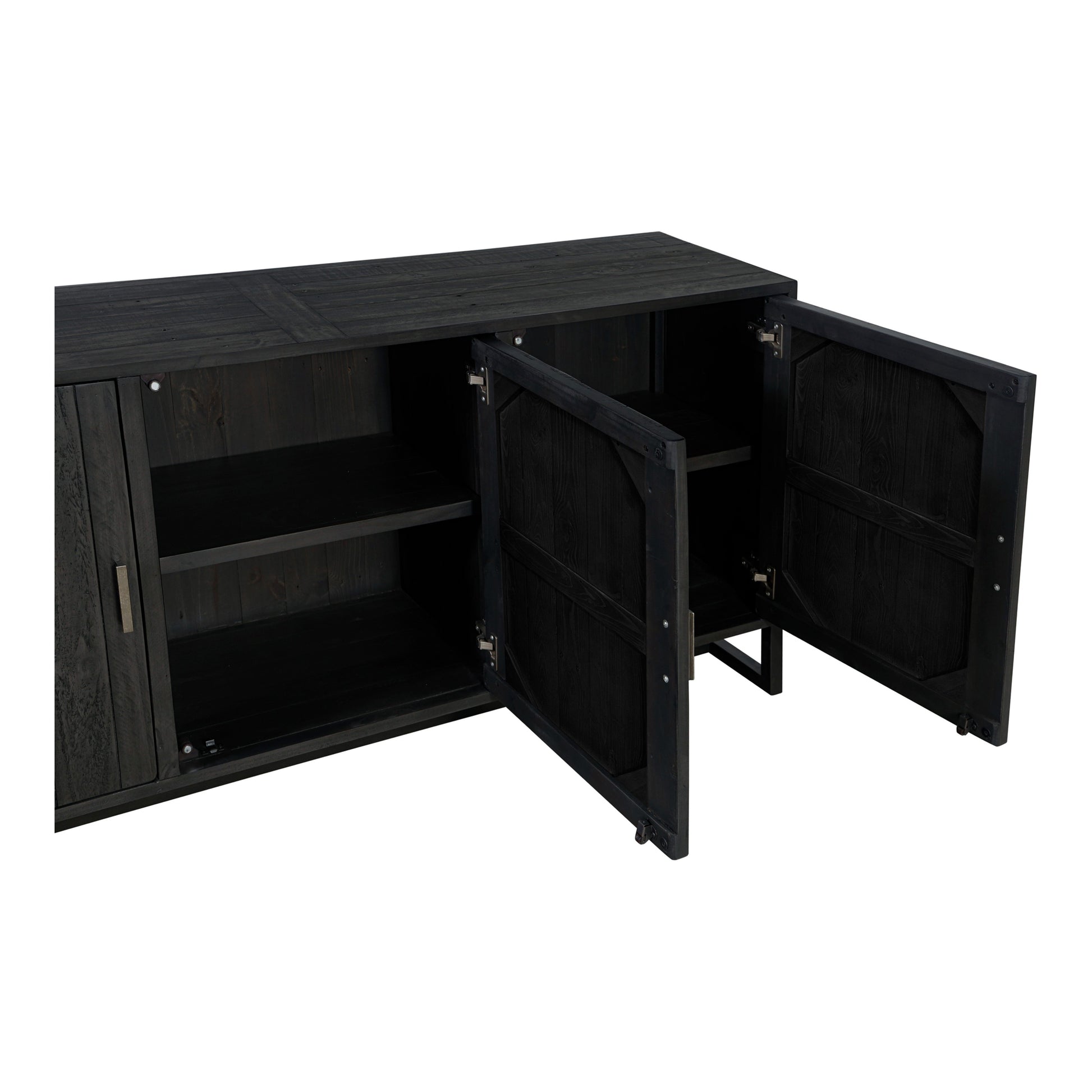 Moes Home Sideboards Sierra Black Rustic Furniture
