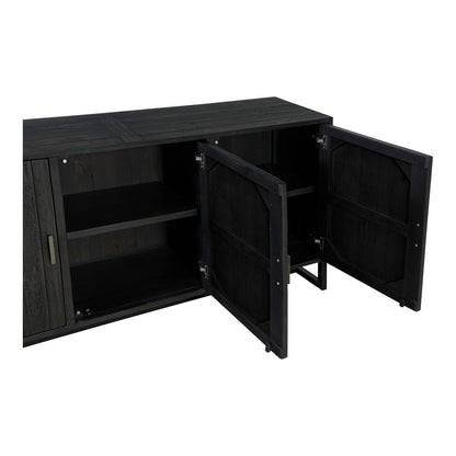 Moes Home Sideboards Sierra Black Rustic Furniture