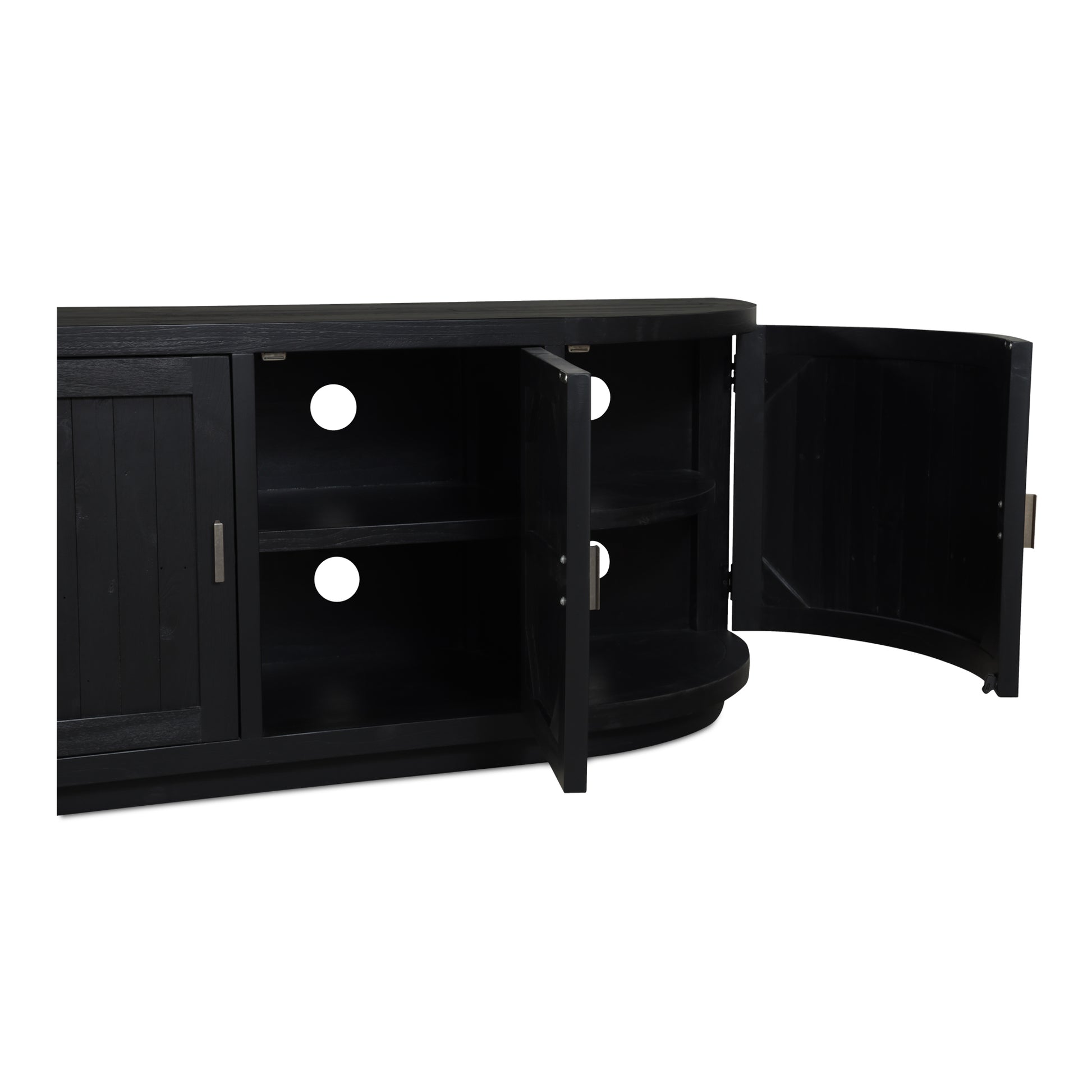 Moes Home TV Tables NICOLA Black Rustic Furniture