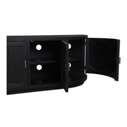 Moes Home TV Tables NICOLA Black Rustic Furniture