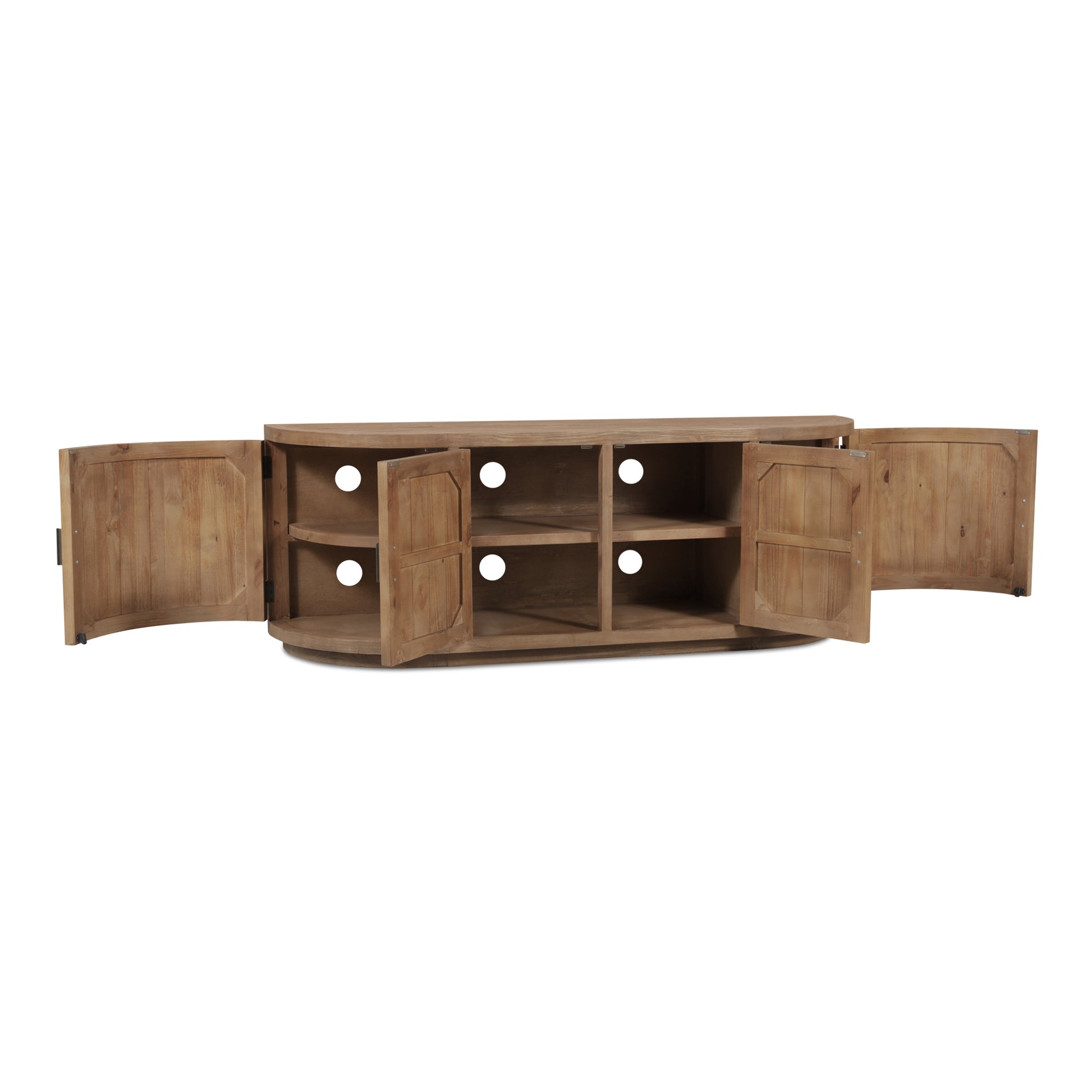 Moes Home TV Tables NICOLA Brown Rustic Furniture