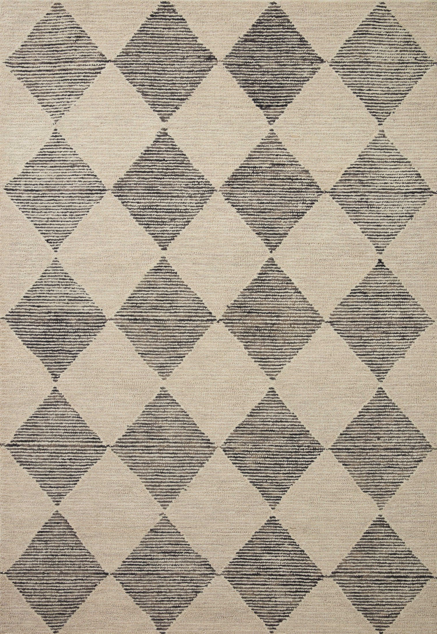 Chris Loves Julia x Loloi Francis  Beige Charcoal Contemporary