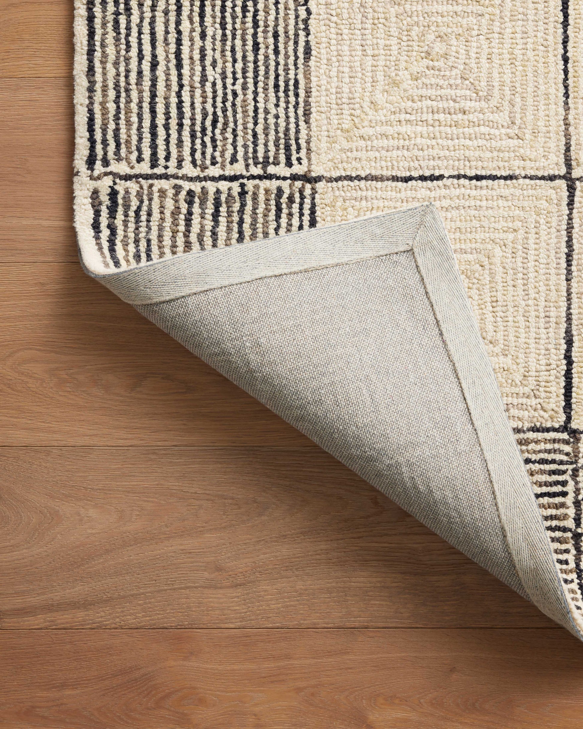 Chris Loves Julia x Loloi Francis  Cream Black Contemporary