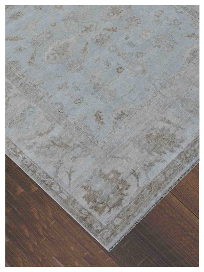 Artisan Freida Lt.Blue Ivory Traditional Knotted Rug - Rugs - Artisan - Atlanta Designer Rugs