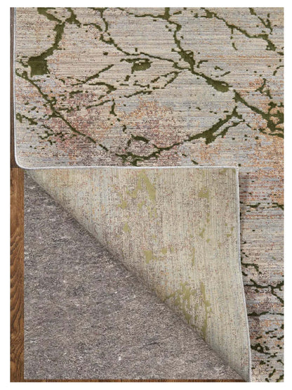 Feizy Pryor 39NEF Green Multi Modern/Casual/Bohemian & Eclectic Modern Abstract Rug