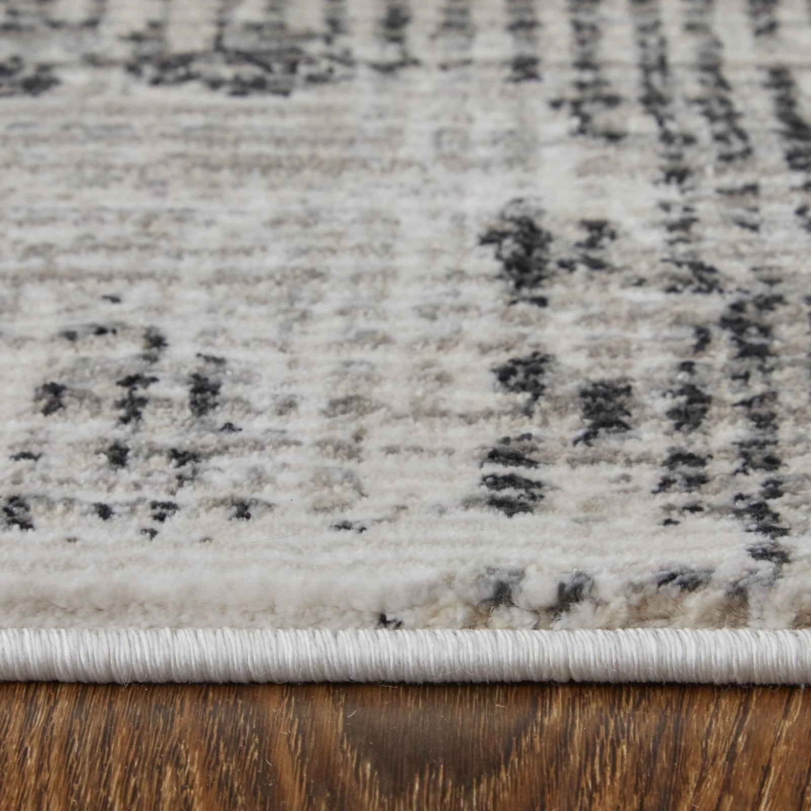 Feizy Sonora 39NYF Gray Ivory Modern/Abstract Machinemade Rug - Rugs - Feizy - Atlanta Designer Rugs