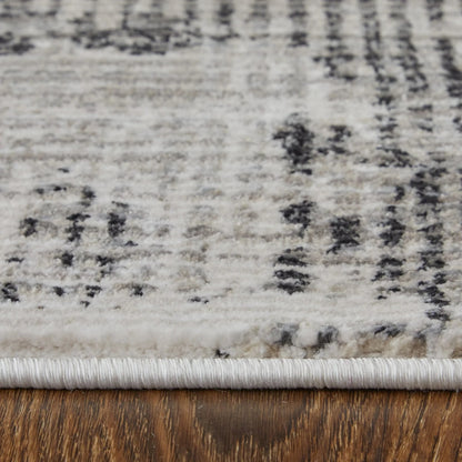 Feizy Sonora 39NYF Gray Ivory Modern/Abstract Machinemade Rug - Rugs - Feizy - Atlanta Designer Rugs