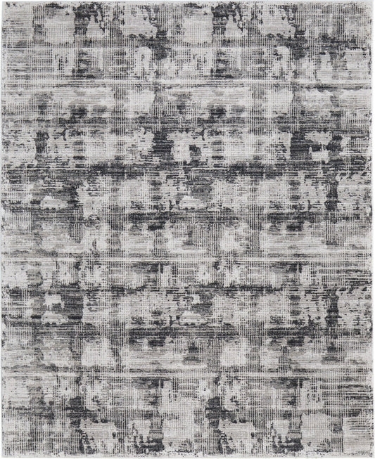 Feizy Sonora 39NYF Gray Ivory Modern/Abstract Machinemade Rug